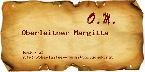 Oberleitner Margitta névjegykártya